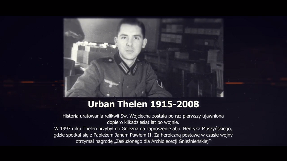Urban Thelen i ocalenie relikwii świętego Wojciecha/Archidiecezja Gnieźnieńska / YouTube